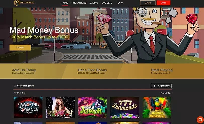 What are Mad Money Casino No Deposit Bonus Codes